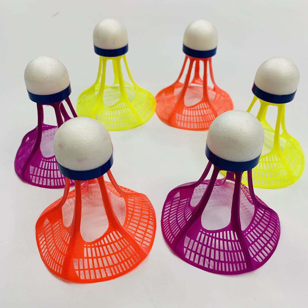 Nuevo a prueba de viento bádminton importado bola cabeza adulto estudiante entrenamiento interior y al aire libre bola 3 paquete a prueba de viento bola