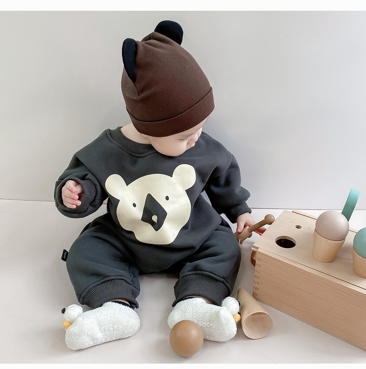Babykleidung Babykleidung Clip Baumwolle Onesie Herbst und Winter Baby fremde Atmosphäre warme Kletterkleidung Winterkleidung Ausgehkleidung_voghion.com