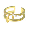 Trend ring, fashionable adjustable zirconium, accessory, Japanese and Korean, wholesale