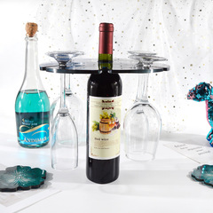 DIY Mirror-Finish Crystal Epoxy Mold for Wine Rack & Cup Holder: 6-Slot Round Silicone Resin Coaster Mold for Wine Rack