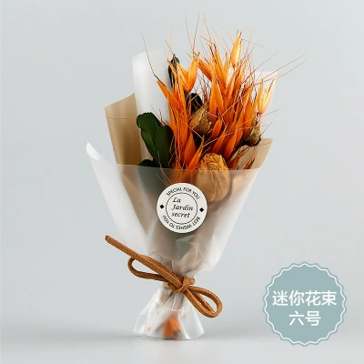 Мини- bouquet засушенных цветов (Манфанг Тин) в подарочной коробке из ПВХ, 85×45×145 мм, дом и подарок