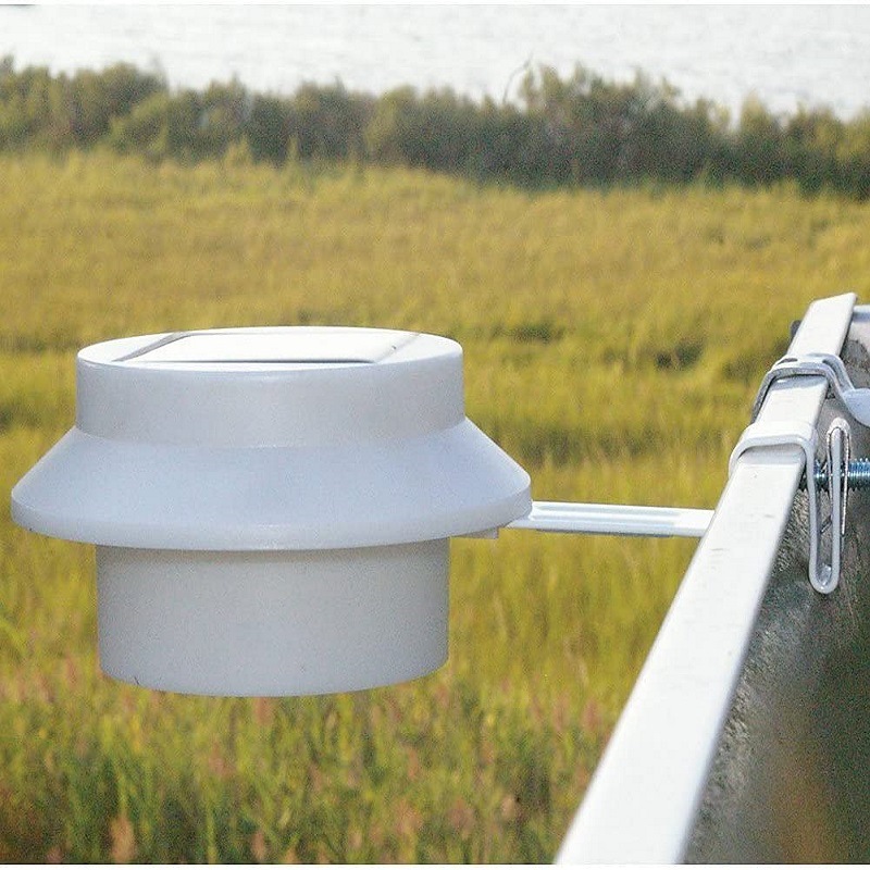 Lámpara de la cerca solar 3led lámpara de barandilla al aire libre aleros patio lámpara de pared paisaje cerca lámpara de fregadero de inducción