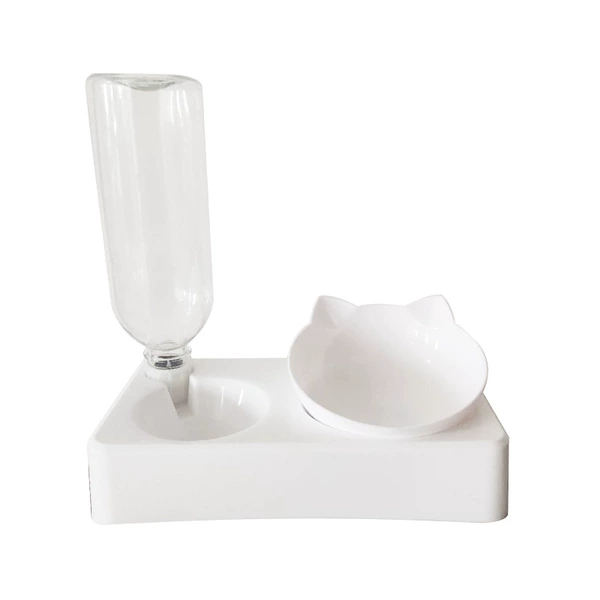 Five -white automatic feeding large (including aqulemers) length 24 width, 13 height and 25cm