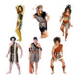 Хэллоуинская одежда Cos исполняет одежду, взрослые мужчины и женщины, коренные народы, индийский леопардовый дикая одежда