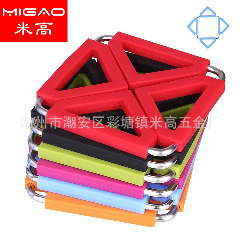 Stainless steel silicone meal cushion pot pads insulation pad tea…