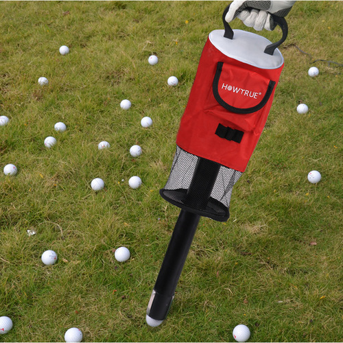 Manufacturer of golf ball pick-up tube, large-capacity bend-free cloth bag ball pick-up tube, golf course supplies