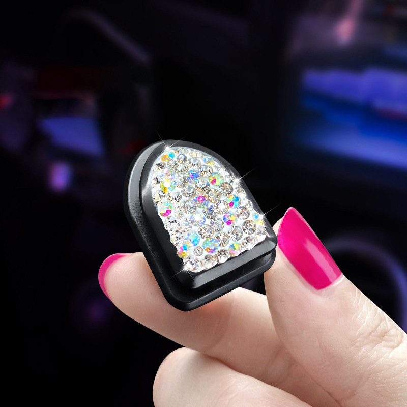 automobile Hooks The car decorate Hidden Car Diamond Hooks multi-function Stands vehicle data line Storage