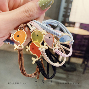 Cute little whale headband female Korean style cute Internet celebrity ins tie rubber band hair band girl's heart headdress