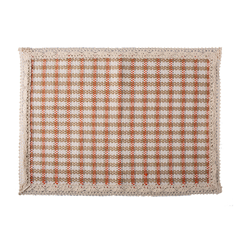 Acabado de cáñamo placemat 17(1 grande)