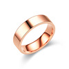Ring stainless steel, fashionable accessory, light luxury style, simple and elegant design, 6mm, European style, wholesale