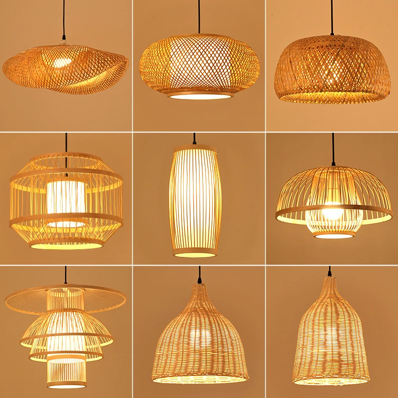 Bamboo light, lampshade, lights, creative Japanese flashlight, ceiling lamp, Chinese style