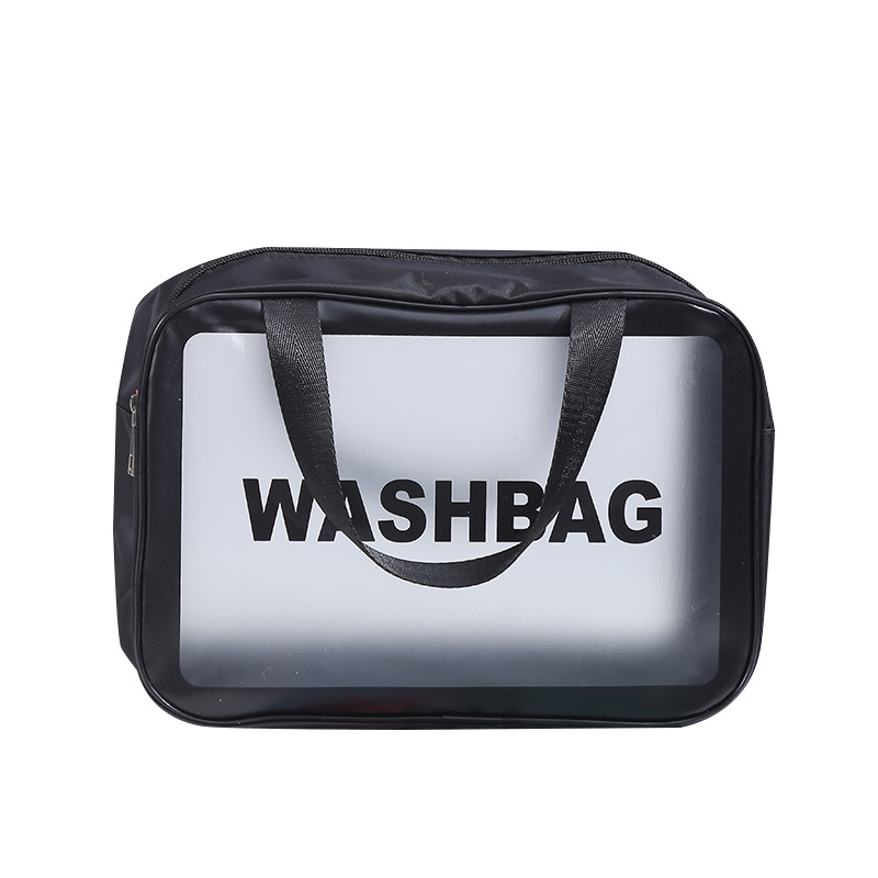 Nuevo simple moderno esmerilado lavado bolsa cuidado de la piel lavado bolsa de gran capacidad portátil de viaje bolsa de almacenamiento