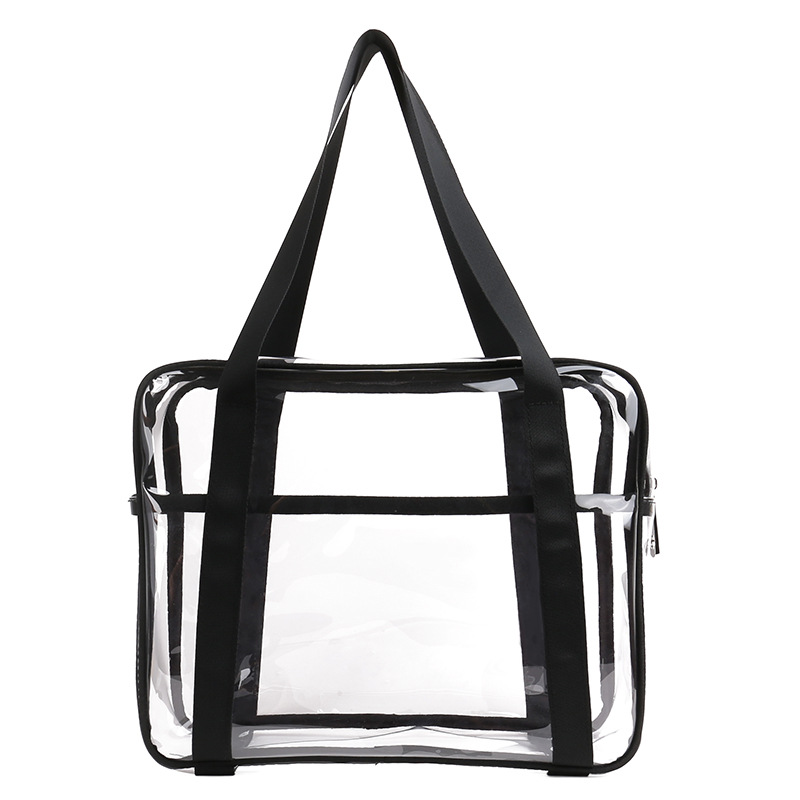 Bolso de PVC transparente de gran capacidad para hombres y mujeres bolsa de tocador portátil multifuncional bolsa de cosméticos en stock