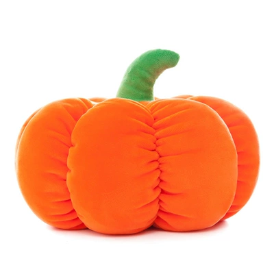 Cute Pumpkin Sleeping Pillow Plush Toy Rag Doll Large Round Cushion Birthday Gift Female Doll (Oyuncaq yastıqlar) - pumpkin-18cm