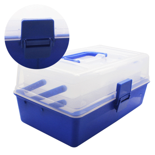 Type I multi-purpose storage box fishing tools bait box fishhook fishing line accessories box lure box blue