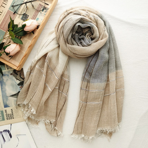 Morandi color autumn and winter new wool scarf women's thin solid color scarf cross-border color matching shawl universal for men