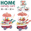 Children's realistic cartoon kitchenware, family toy for ice cream, cart, set, ice cream