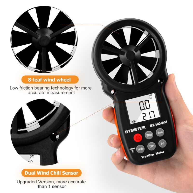 Wind Speed Meter Digital Wind Speed Gauge 0.3-30M/S Foreign Trade Supply Bt100Wm Multi-Function Sensor Wind Speed Meter Digital Wind Speed Gauge 0.3-30M/S Foreign Trade Supply Bt100Wm Multi-Function Sensor