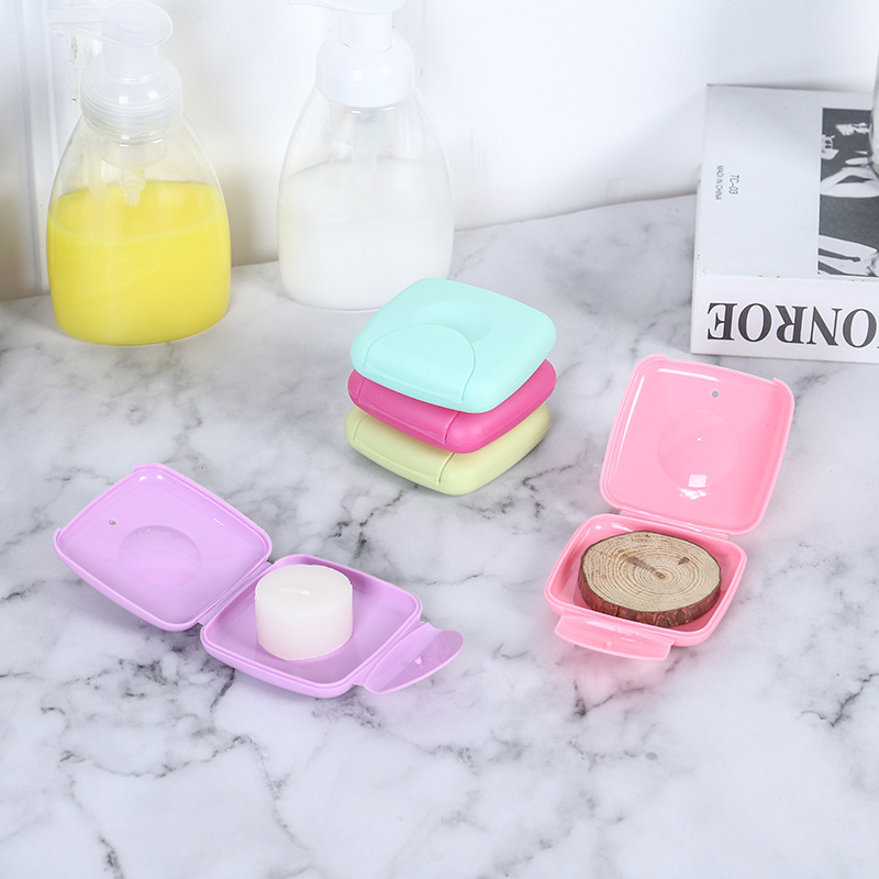 Manufacturer Wholesale Plastic Storage Box Sealed Portable Tampon Storage Box Dual-Purpose Soap Dish with Lid