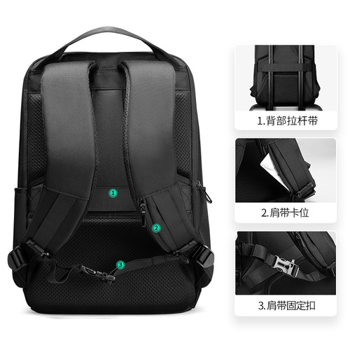 Marco Leden Backpack Men's Trendy Fashion Student School Bag Lightweight Travel Computer Bag Large Capacity Men's Bag