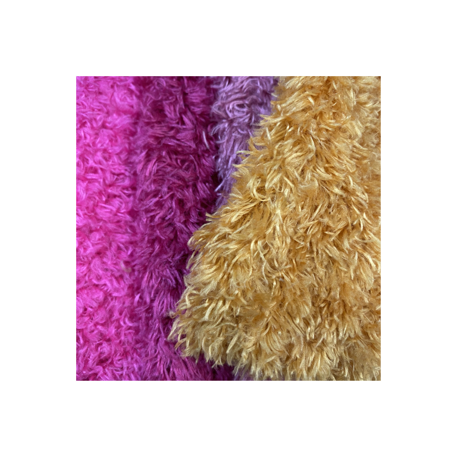 Melo de melocotón 42 colores de lana rizada lana lana de hierba lana de crisantemo lana de algas lana de peluche larga tela de alfombra de juguetes