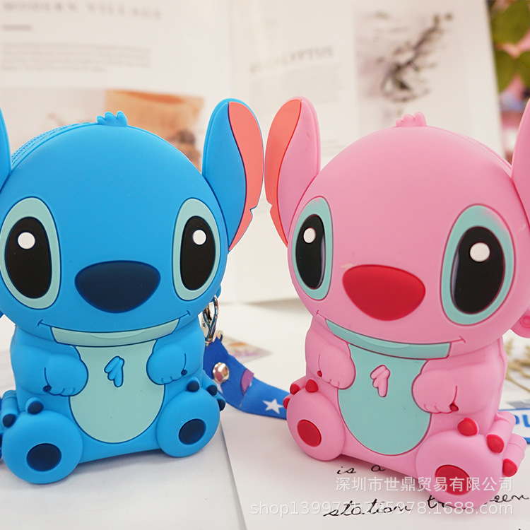 Nuevo bolso de los niños hembra Linda bolsa de silicona de dibujos animados chica corazón monedero mini bolsa de mensajero bolsa de almacenamiento diario