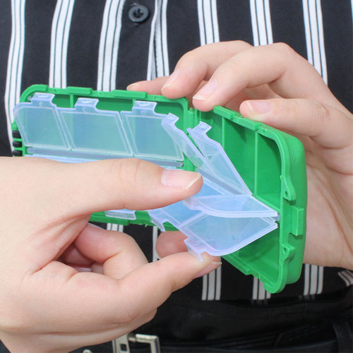 L type accessories lure box small box 38.5g four-color bait box portable storage box outdoor fishing removable