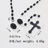 Plastic fluorescence rosary, beads, accessory, necklace, suitable for import