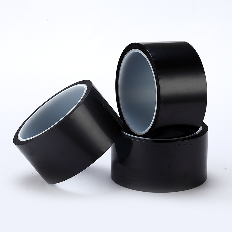 哑光聚酰亚胺胶带 黑色金手指PCB板连接器抗击穿耐酒精遮蔽