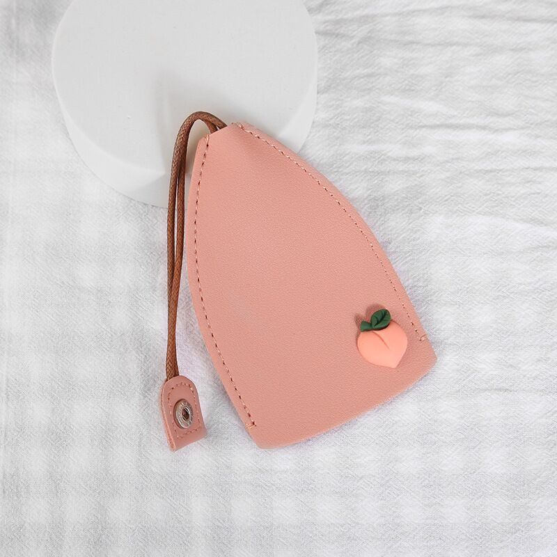 Estilo coreano ins chica corazón caricatura pull-out clave caso creativo PU cuero coche clave cubierta protectora universal