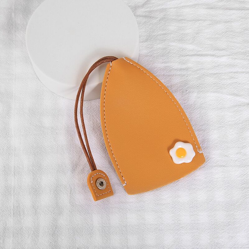 Estilo coreano ins chica corazón caricatura pull-out clave caso creativo PU cuero coche clave cubierta protectora universal