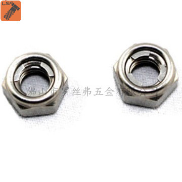 厂家现货供应304不锈钢全金属螺母 din980 六角金属防松锁死螺母