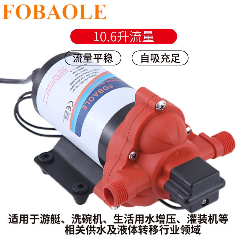 115 В переменного тока высокого давления самовсасывающая диафрагма RV яхта бустерный насос для бытового водоснабжения 10,6 литров, расход 230 В