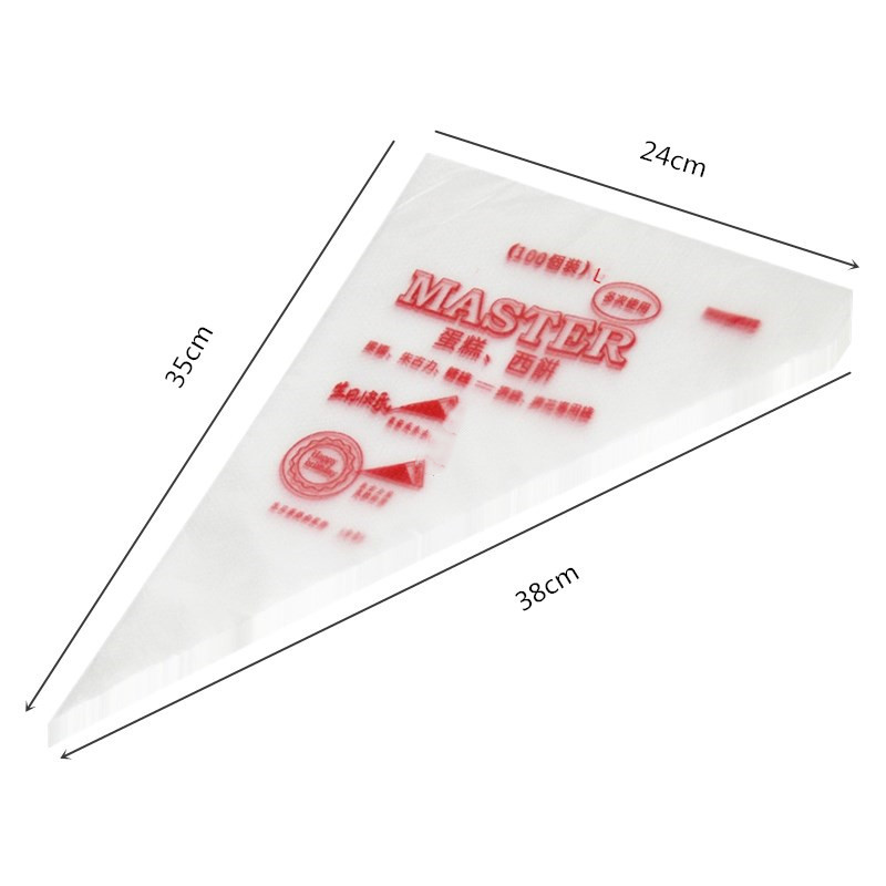 Bolsa de pastelería desechable de gran tamaño pequeño pastel de crema bolsa de pastelería mermelada de chocolate bolsa de ordeño herramienta de pastelería