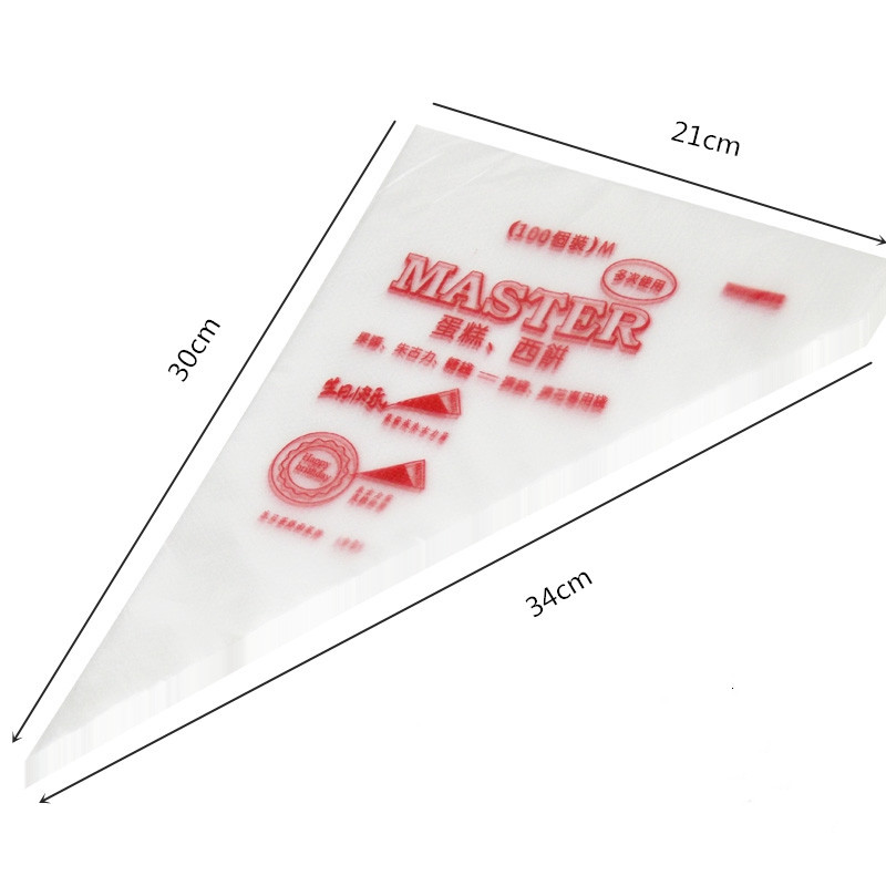 Bolsa de pastelería desechable de gran tamaño pequeño pastel de crema bolsa de pastelería mermelada de chocolate bolsa de ordeño herramienta de pastelería