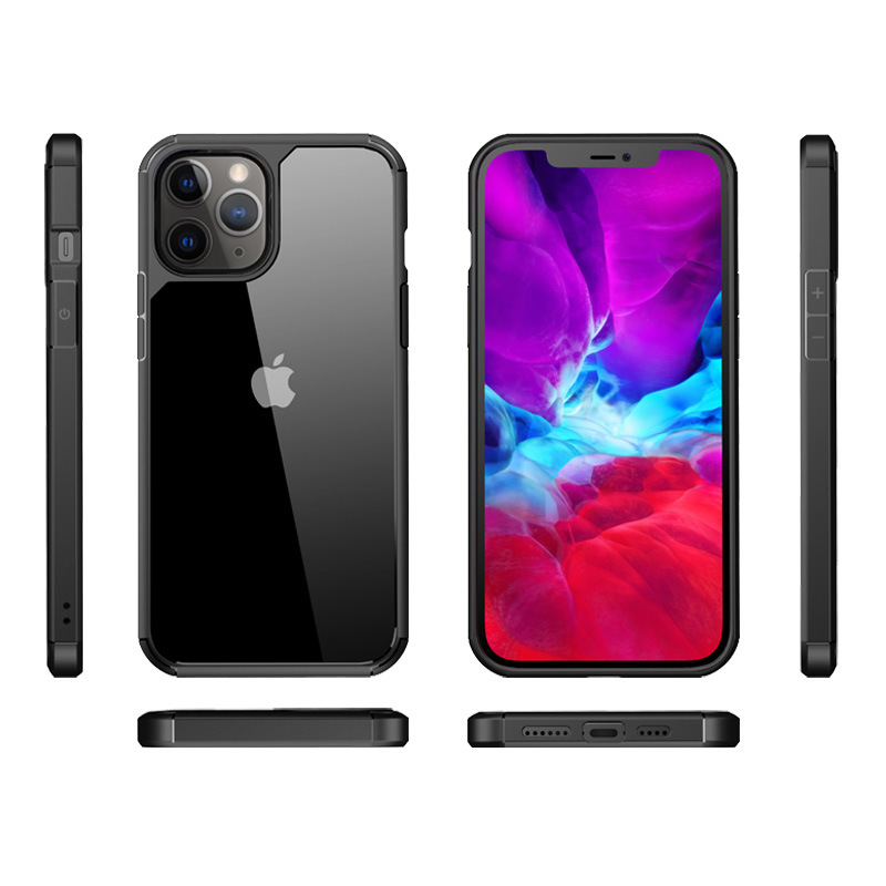 Aplicable a Apple 12promax teléfono móvil Shell transparente iPhone12pro funda protectora resistente a la caída 12mini nuevo shell