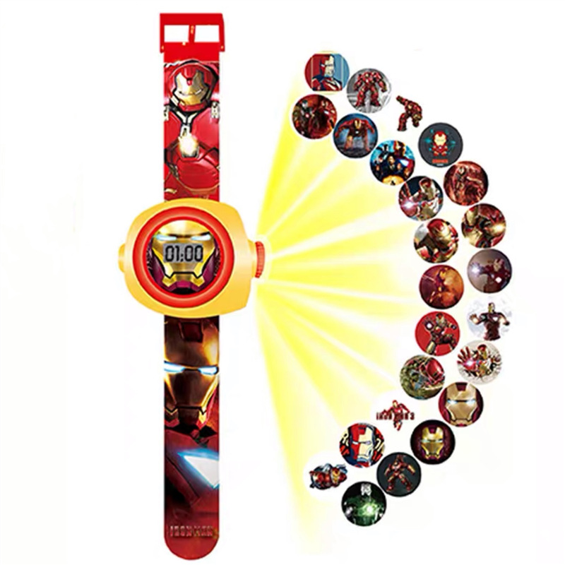 Reloj de dibujos animados para niños TikTok reloj de juguete niña niño bebé jardín de infantes regalo 3D proyección reloj electrónico