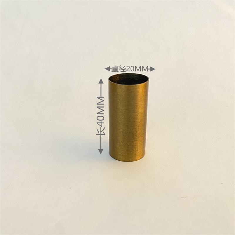 Tubo hueco 40 con 2 casquillos
