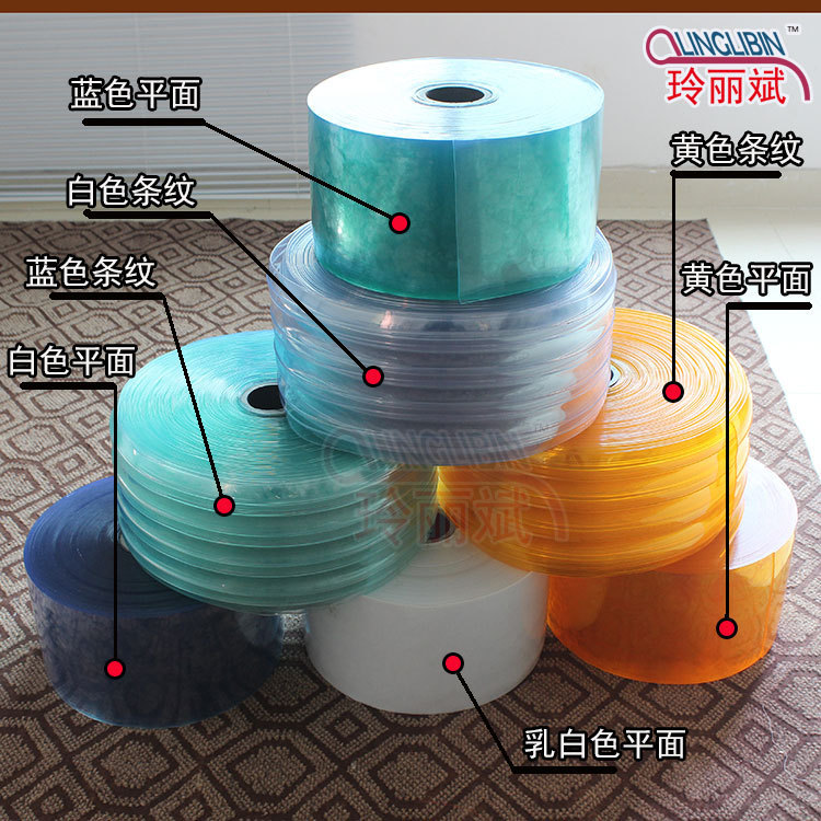 Air Conditioning Windproof Curtain Commercial Windproof Transparent Pvc Soft Partition Curtain Whole Roll Material Cold Air Curtain Plastic for Cold Storage Use