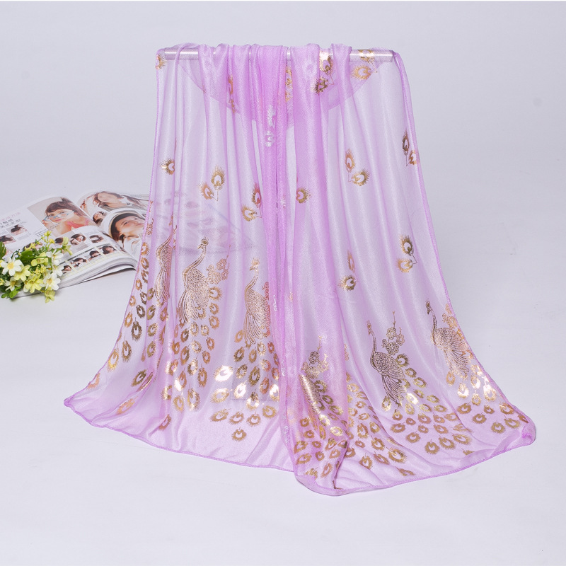 공작 스카프-라이트 퍼플