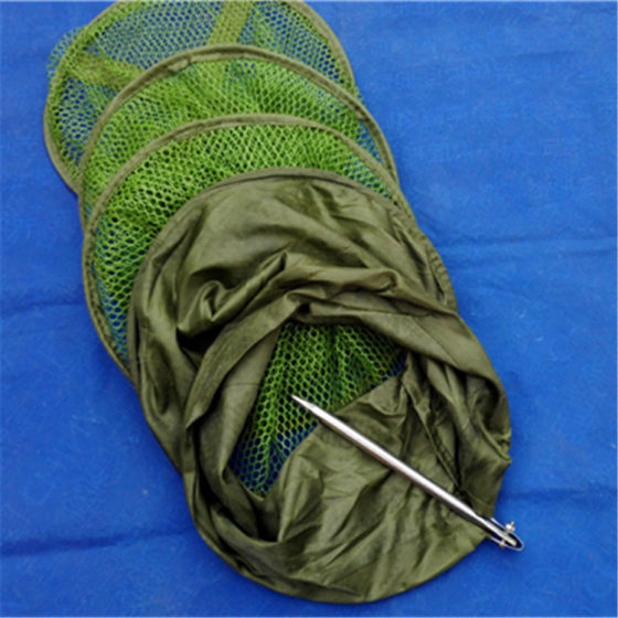 Factory fishing gear wholesale steel fork positioning glue mesh hanging table fishing folding small fish protection competitive fishing supplies fishing