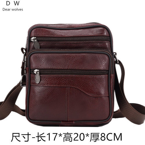  Zipper Solid Color Medium Single Soft Handled Three-dimensional Bag Casual Vertical Square Brown Retro Shoulder Bag