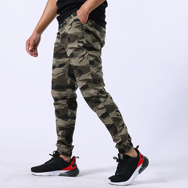 Pantalones de camuflaje al por mayor leggings pantalones de hombre pantalones de trabajo pantalones de primavera y otoño para hombres monos sueltos pantalones casuales elásticos