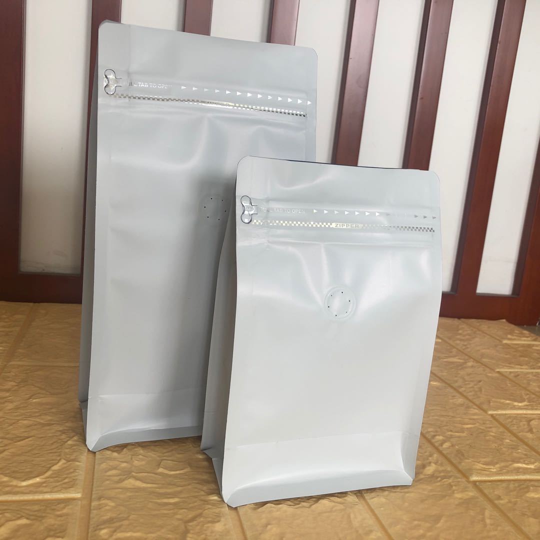 现货八边封咖啡豆气阀袋 咖啡粉奶粉袋 茶叶袋镀铝密封包装袋