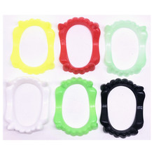 万圣节假牙化妆舞会道具鬼节软胶牙套小玩具彩色夜光假牙齿牙套