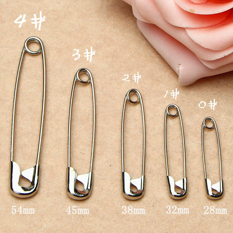 Антикоррозийная многоразмерная английская булавка из стальной проволоки, страховая Большая Булавка, металлическая страховочная Пряжка, фиксированная брошь для бирки для одежды