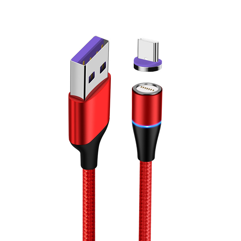 Cable de carga magnético de carga rápido estupendo 5A PARA EL tipo-c de Apple Android tres adentro-un cable de datos de carga del flash 5V3A