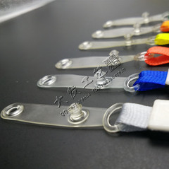 Lanyard plastic clip ID badge holder Work ID lanyard Nylon ribbon transparent leather strap disinfection card lanyard