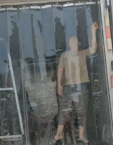 Plastic folding transparent door curtain heat insulation windshield sliding whole air conditioner door curtain pvc partition soft curtain