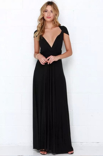 European and American multi-wearing methods Sexy and stunning multi-rope bandage red dress long dress